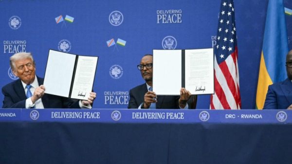 Unterzeichnung fand im Washingtoner Friedensinstitut statt